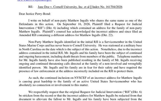 161704_2026_Jane_Doe_v_Cornell_University_Inc_et_al_LETTER___CORRESPOND_37