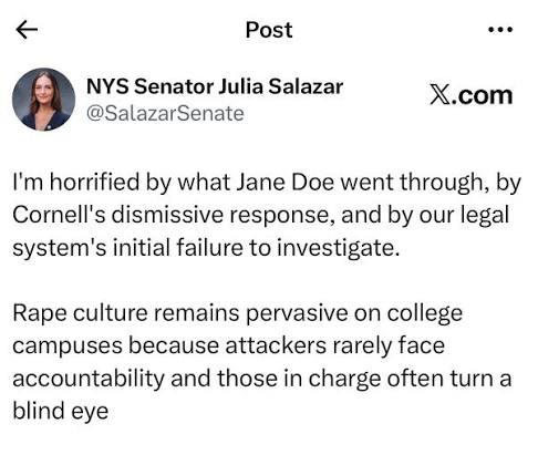 Senator Salazar Tweet