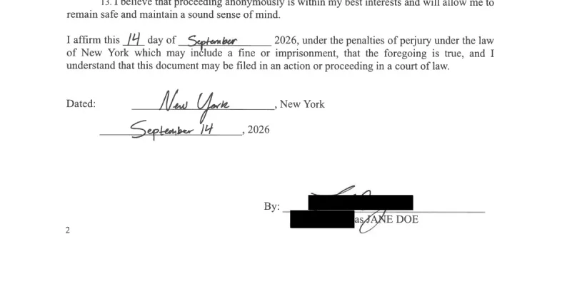 signature page
