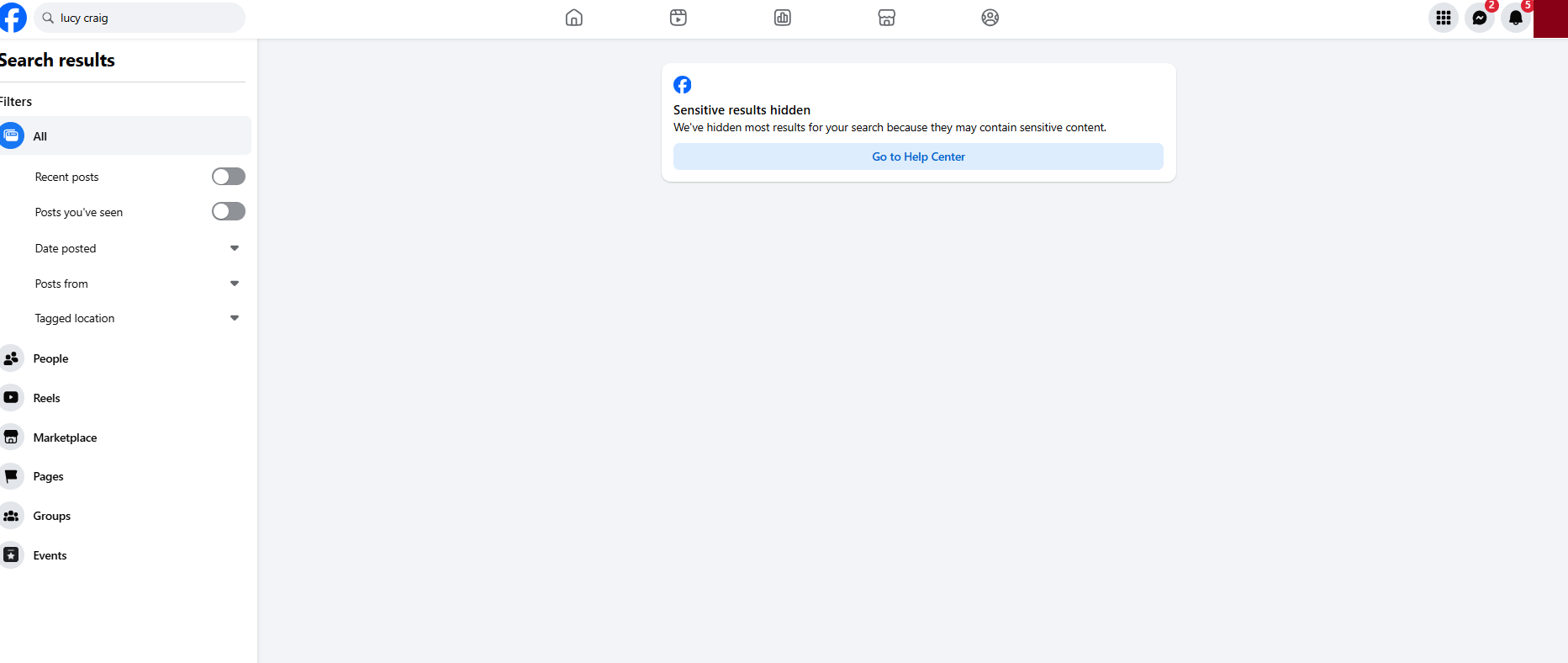 Facebook Screenshot