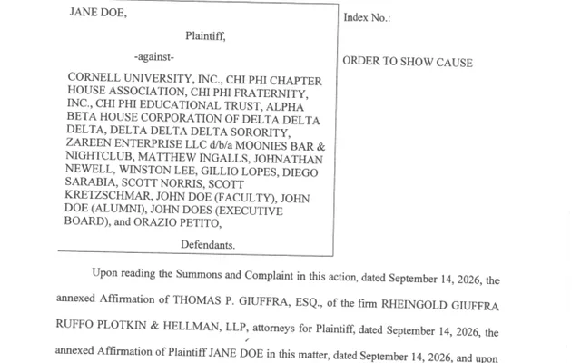 ORDER TO SHOW CAUSE ( PROPOSED ) (Motion #001) Partially Signed OTSC as to Pseudonym