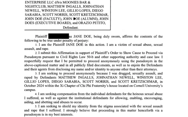 AFFIRMATION *Corrected* Plaintiff's Affirmation Redacted per 22 NYCRR
						  §202.5(e)