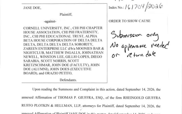 ORDER TO SHOW CAUSE (Motion #001)