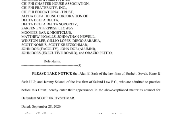 NOTICE OF APPEARANCE (POST RJI)