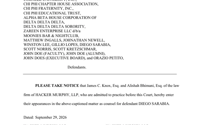 NOTICE OF APPEARANCE (POST RJI)