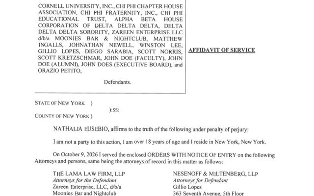 AFFIRMATION/AFFIDAVIT OF SERVICE