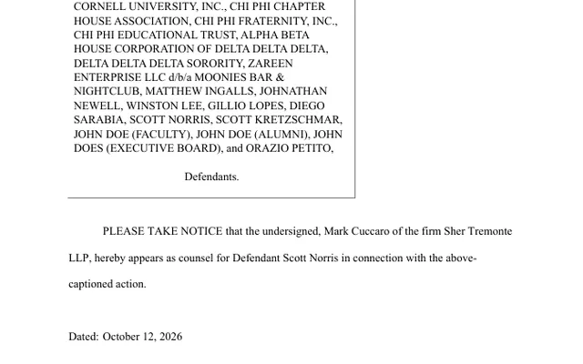 NOTICE OF APPEARANCE (POST RJI)