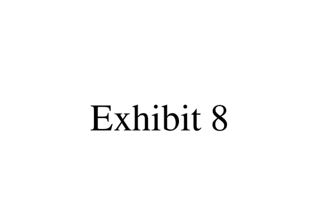 EXHIBIT(S) - 8. New Articles