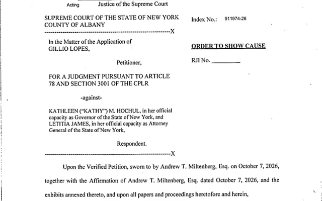 ORDER TO SHOW CAUSE-SIGNED (Motion #1)

            *Corrected*