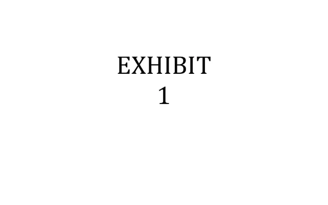 EXHIBIT(S) - 1
             (Motion #1) Policy 6.4