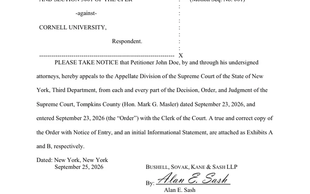 NOTICE OF APPEAL (Motion #1)

            *Corrected* Notice of Appeal of Decision, Order, and Judgment (No. 37)