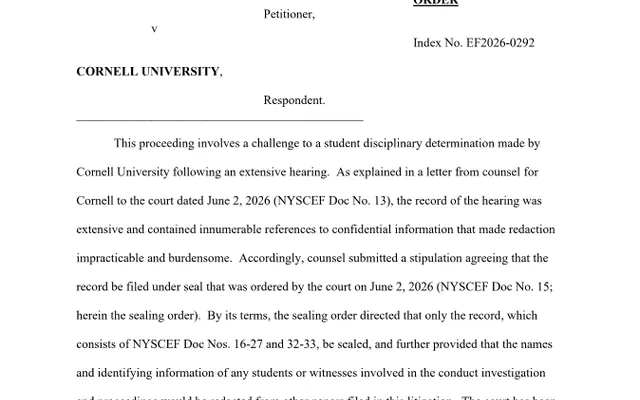 ORDER - SEALING Amended Sealing Order