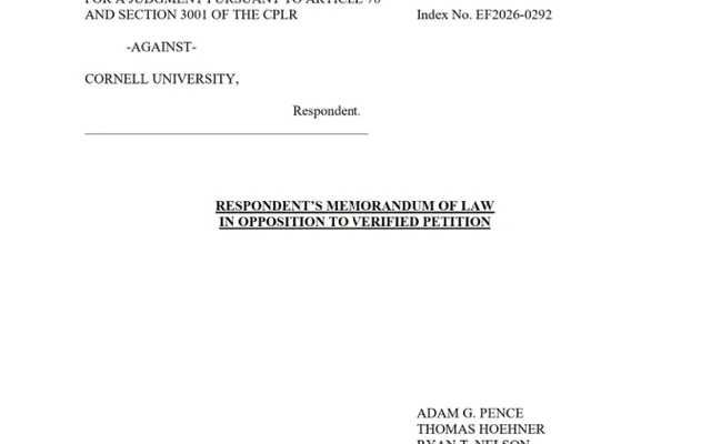 OTHER COURT FILED DOCUMENT Redacted - Memorandum of Law in Opposition