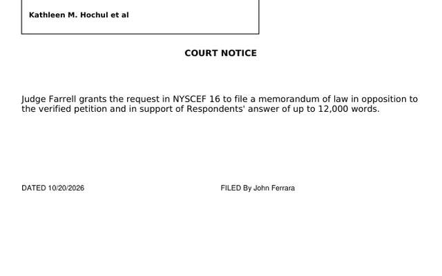 COURT NOTICE