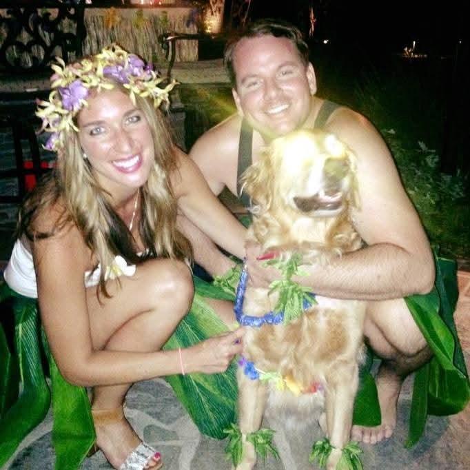 Ian Spencer Smith and Abby Spencer-Smith with Dog