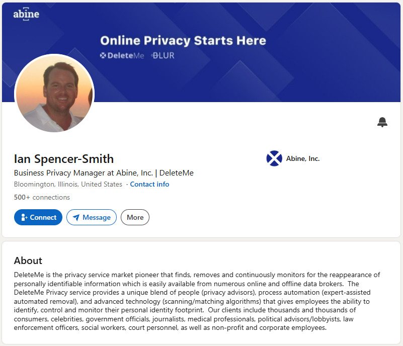 Ian Spencer-Smith LinkedIn