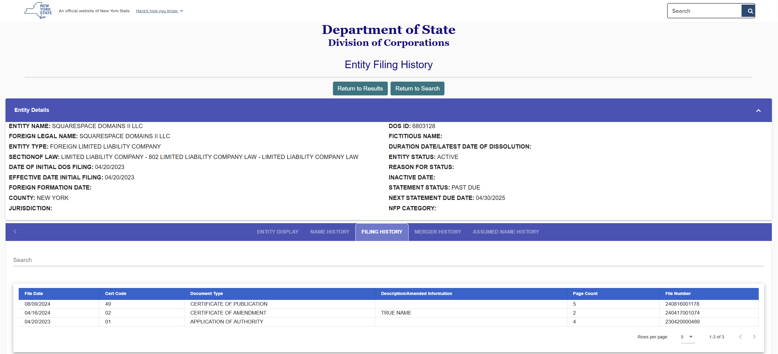 DOS_filing